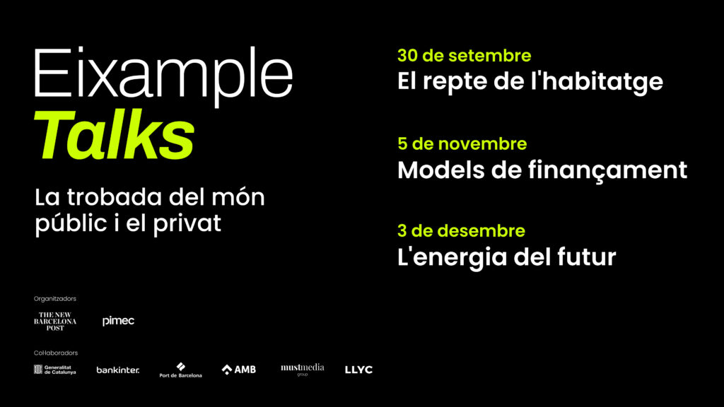 Pimec i ‘The New Barcelona Post’ impulsen el cicle ‘Eixample Talks’ per promoure la col·laboració público-privada