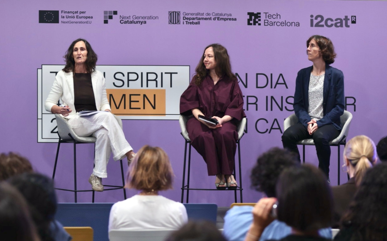 Eva Martín (Qilimanjaro), Monica de Mier (Nextmol), con Anna Escoda (BSC) como moderadora. 