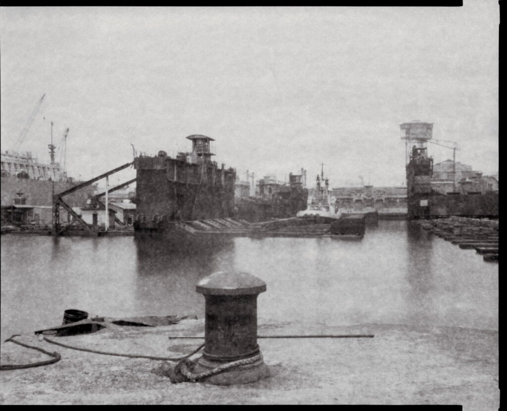 Fotografía de Martí Llorens del Port de Barcelona en 1989