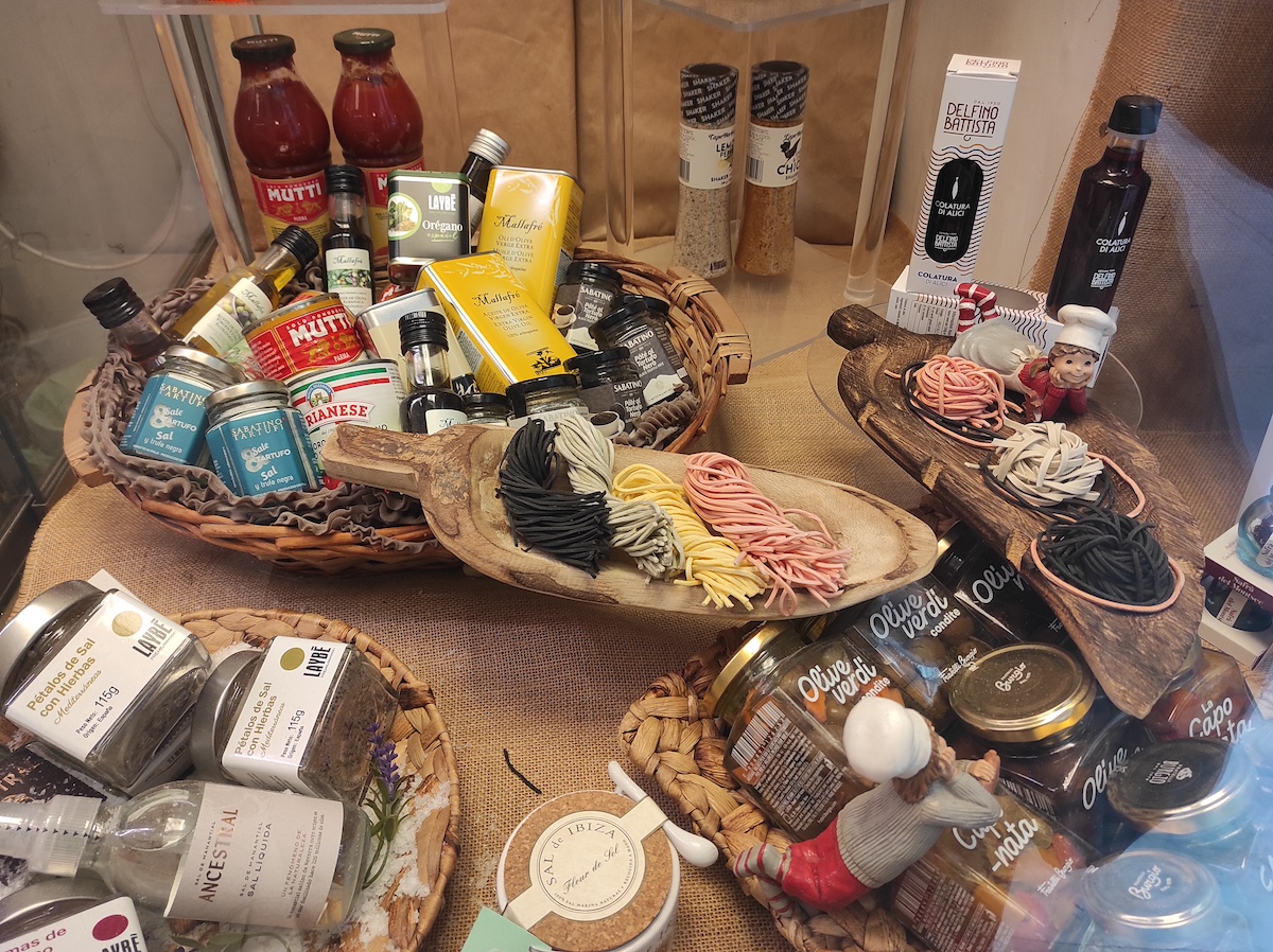 Productos de La Italiana de Barcelona. 
