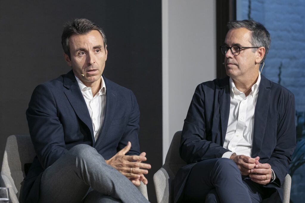 Xavier Güell y Carles Sala en la sede de Pimec. © Marc Llibre