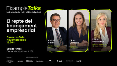 La sessió d'Eixample Talks 'El repte del finançament empresarial'