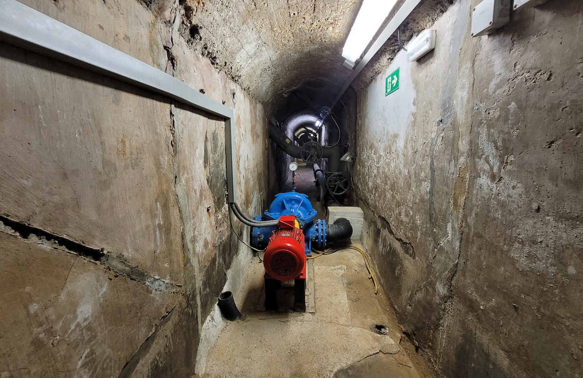Imagen del interior de la Font Màgica de Montjuïc