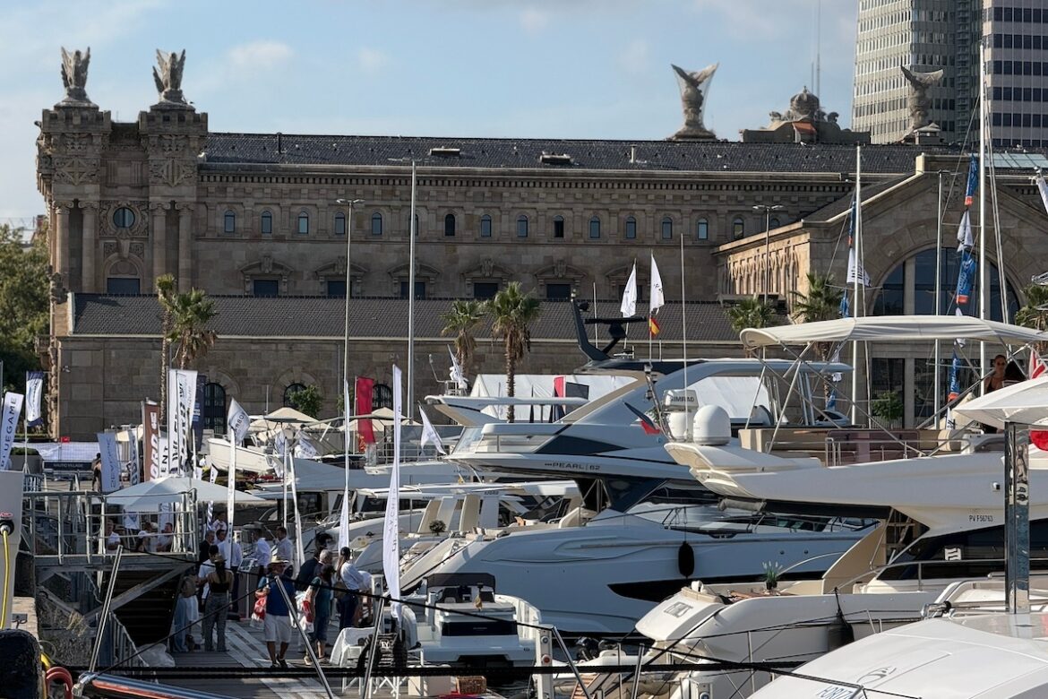 El Salón Náutico, en el Port Vell de Barcelona.