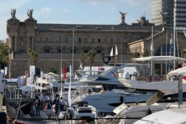 El Salón Náutico, en el Port Vell de Barcelona.