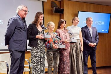 Santi Nolla (Mundo Deportivo), Iris Tió, Susana Closa (Aj.BCN), Marta Segú (FFCB), Isabel Pérez (UFEC),