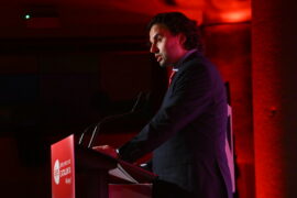 Vicenç del Mar, president de l'AIJEC, a la gala de celebració dels 40 anys de l'associació