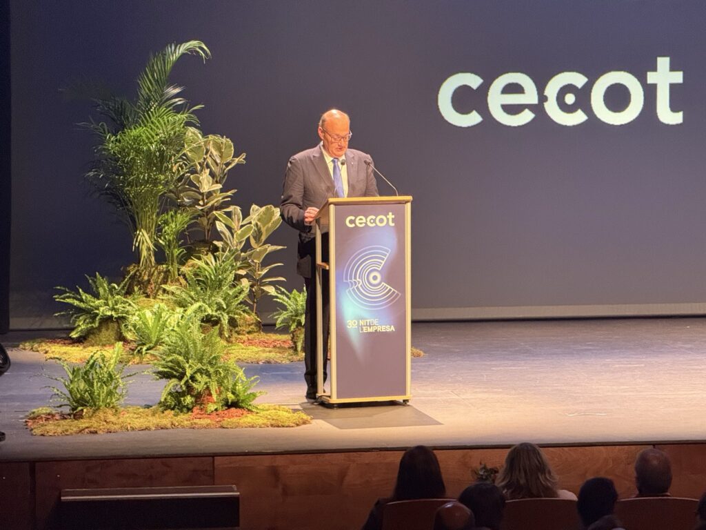 Xavier Panés, president de Cecot, a la 30 Nit de l'Empresa de la patronal