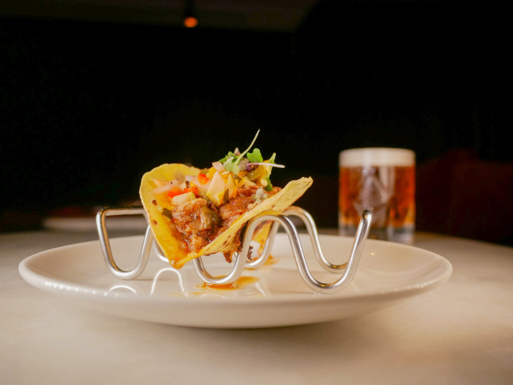 El taco de cerdo con pico de gallo del Bar Costa.