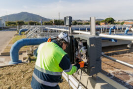 Estació depuradora d'Aigües de Barcelona a Sant Feliu de Llobregat. © Aigües de Barcelona