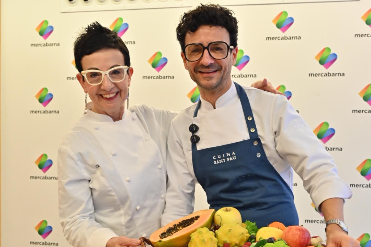 Carme Ruscalleda i Raül Balam a Mercabarna