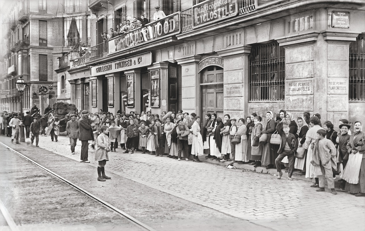 El retorno del 'Rebombori del pà', en enero de 1918. © Josep Brangulí (Arxiu Nacional de Catalunya)