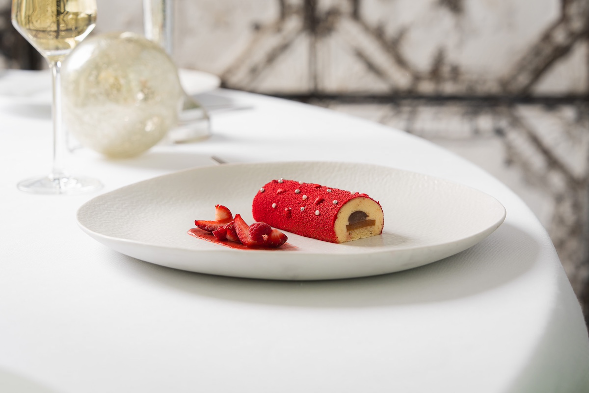 Tronco de Navidad en el Claris