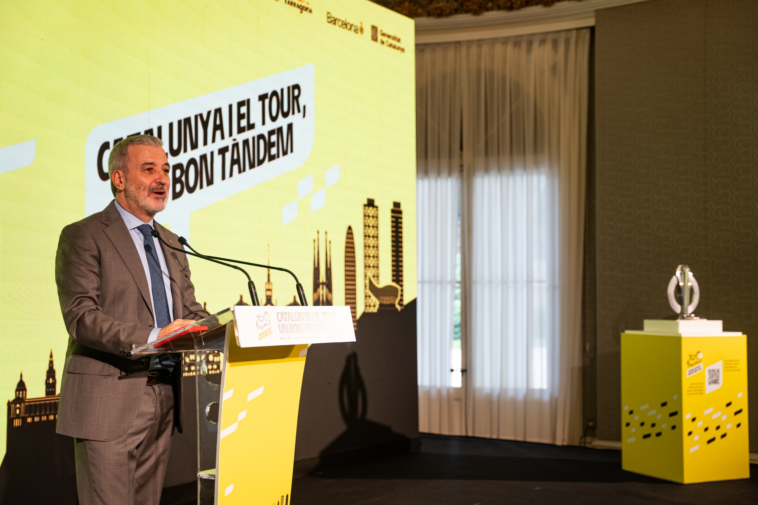 Jaume Collboni en la presentación del Grand Depart