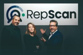 Coque Moreno, Mar Jufresa y Josep Coll, cofundadores de RepScan.