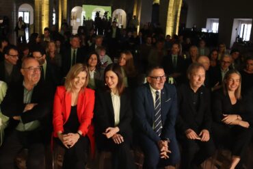 Presentación de la hoja de ruta de Vueling. © Aina Martí / ACN