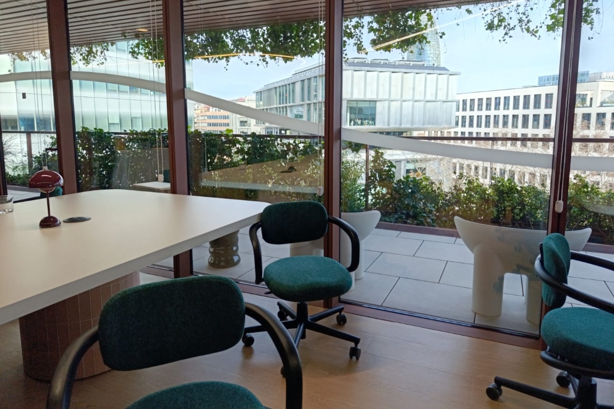 Espacios del hub de Sage con vistas al 22@