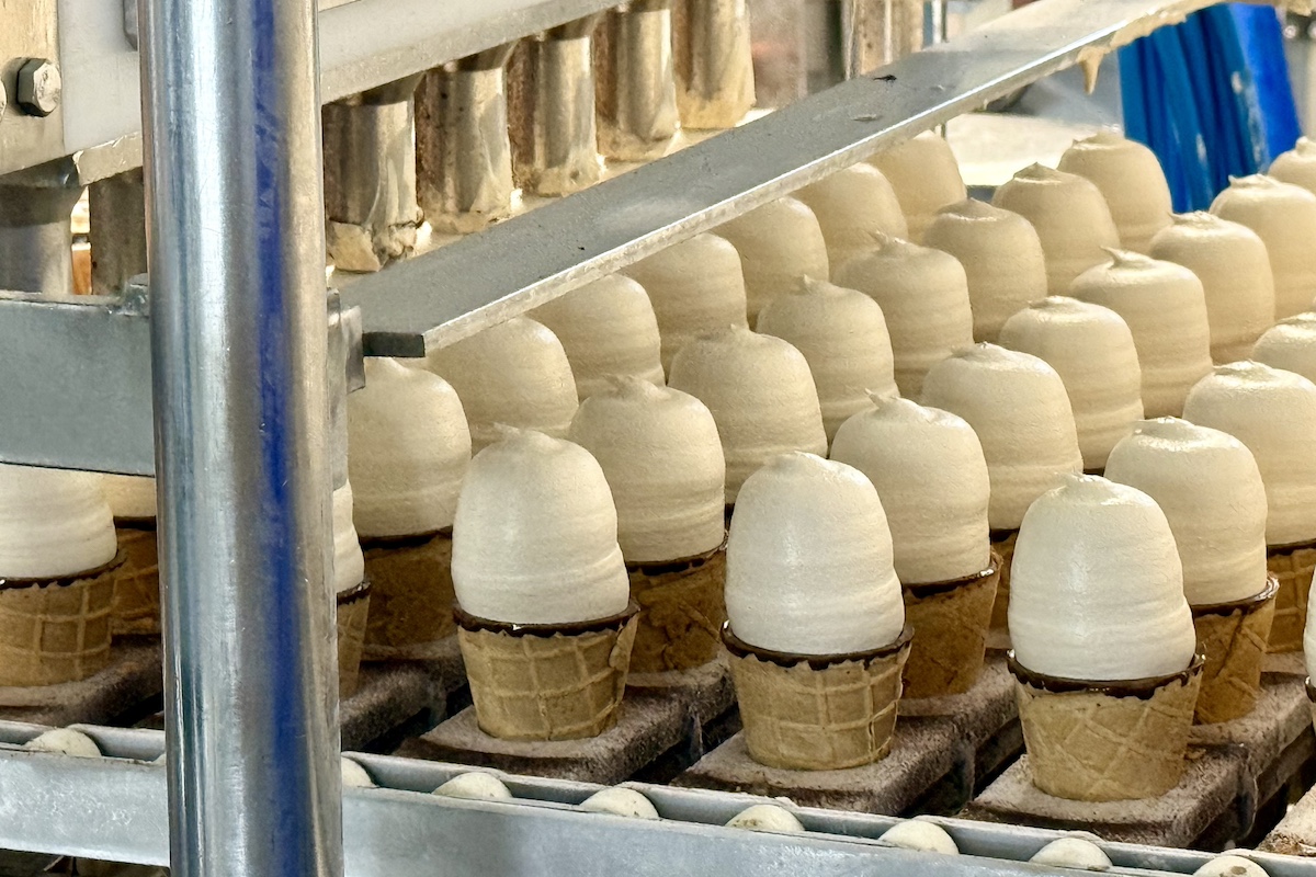 Producción de helados en La Menorquina.