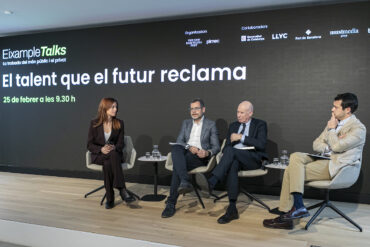 Taula rodona 'El talent que el futur reclama', amb Oriol Alcoba (Esade), Lluís Font (Consorci per a la Formació Contínua) i Xavier Jarque (Marlex).