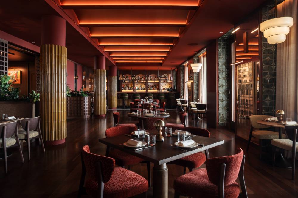 Vista general de la 1925 Vermuteria del Hotel Mett Barcelona.