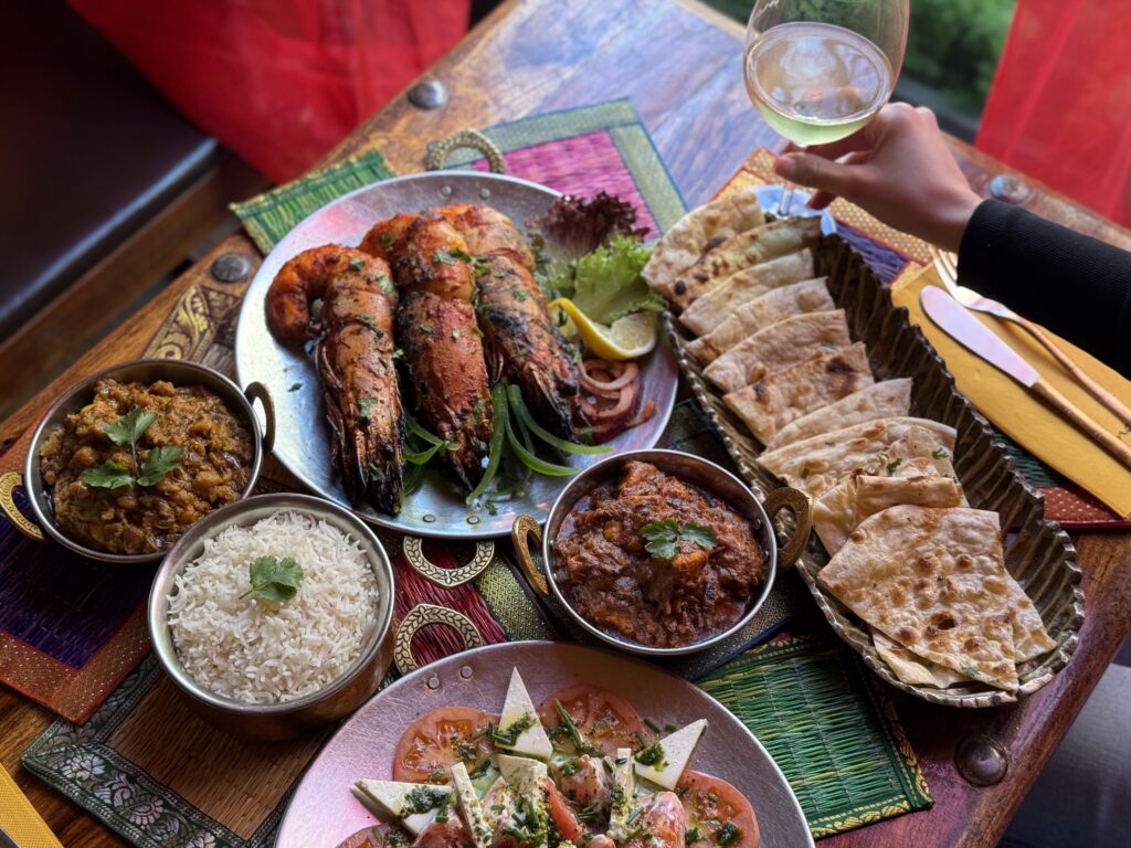 Plats inspirats a la cuina del sud de l'Índia.