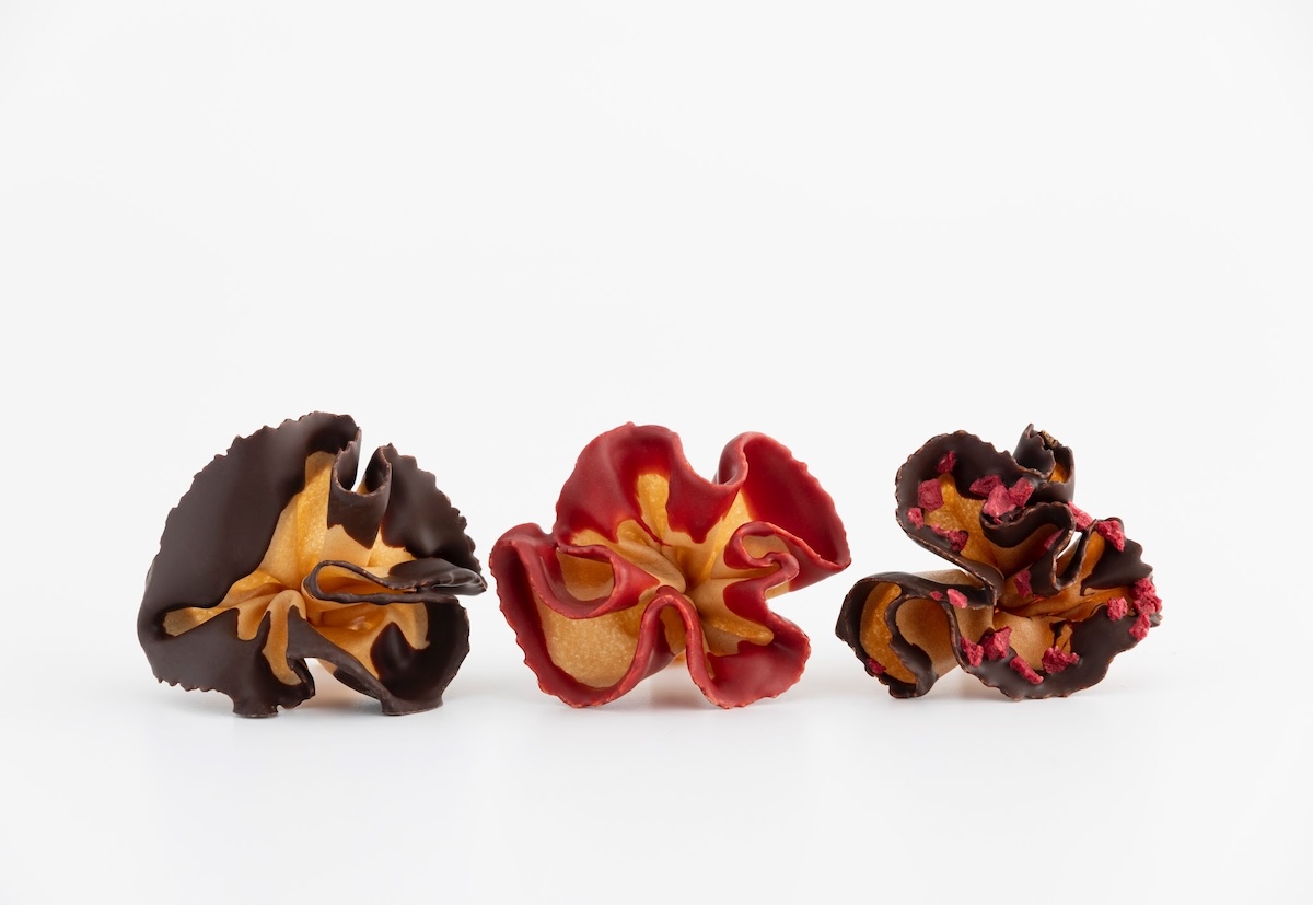 Diferentes variedades de la rosa de chocolate elaborada artesanalmente por El Rosal