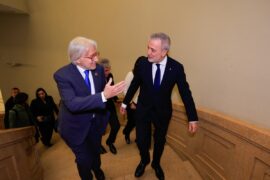 Josep Sánchez Llibre i Jaume Collboni a Foment del Treball.