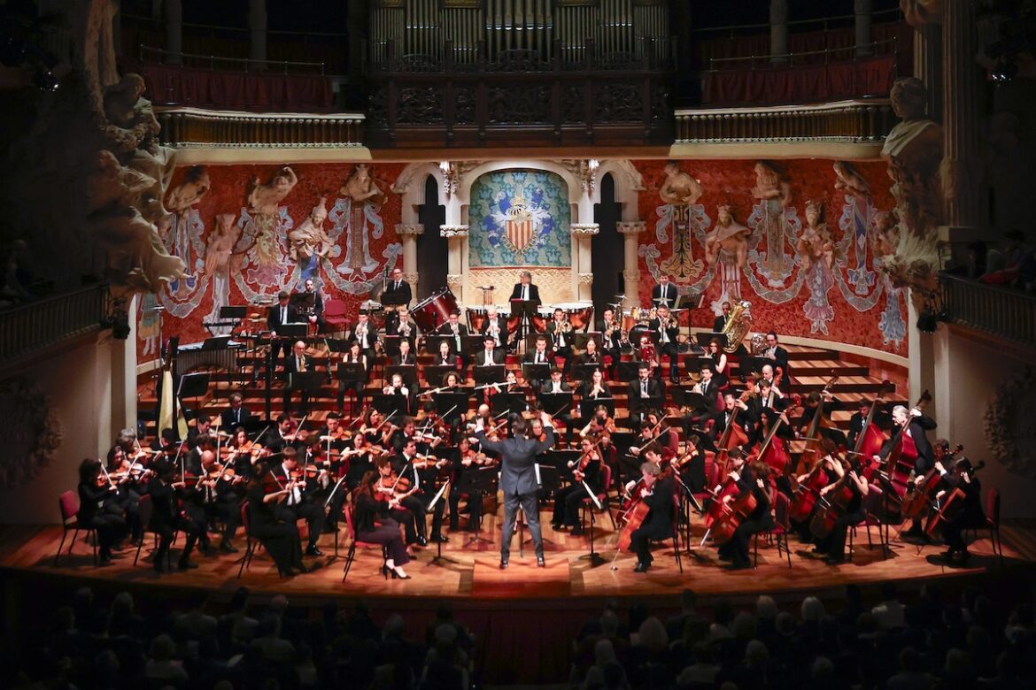 Concert de la Franz Schubert Filharmonia al Palau de la Música Catalana.
