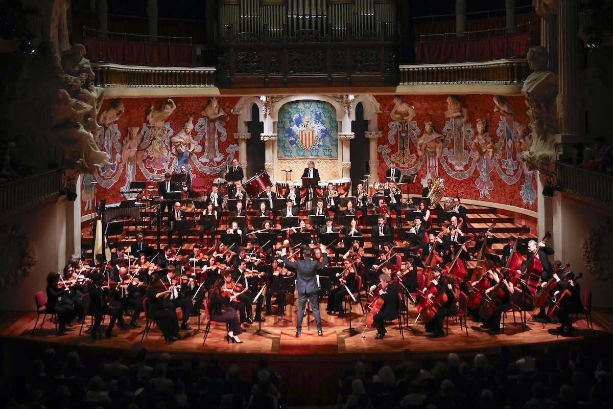 Concert de la Franz Schubert Filharmonia al Palau de la Música Catalana.