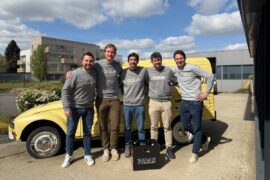 Los cofundadores de Re-pot y Le Fourgon tras el acuerdo.